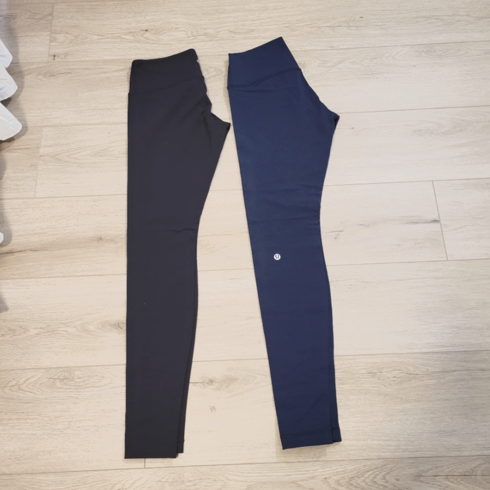 Lululemon cotton feel 2 leggings Size 6.